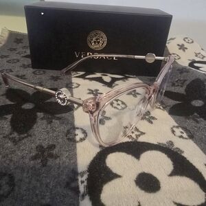 VERSACE Gold and Pink Designer Glasses